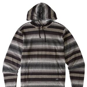 Billabong Boys Black and Gray Striped Hoodie Medium 12